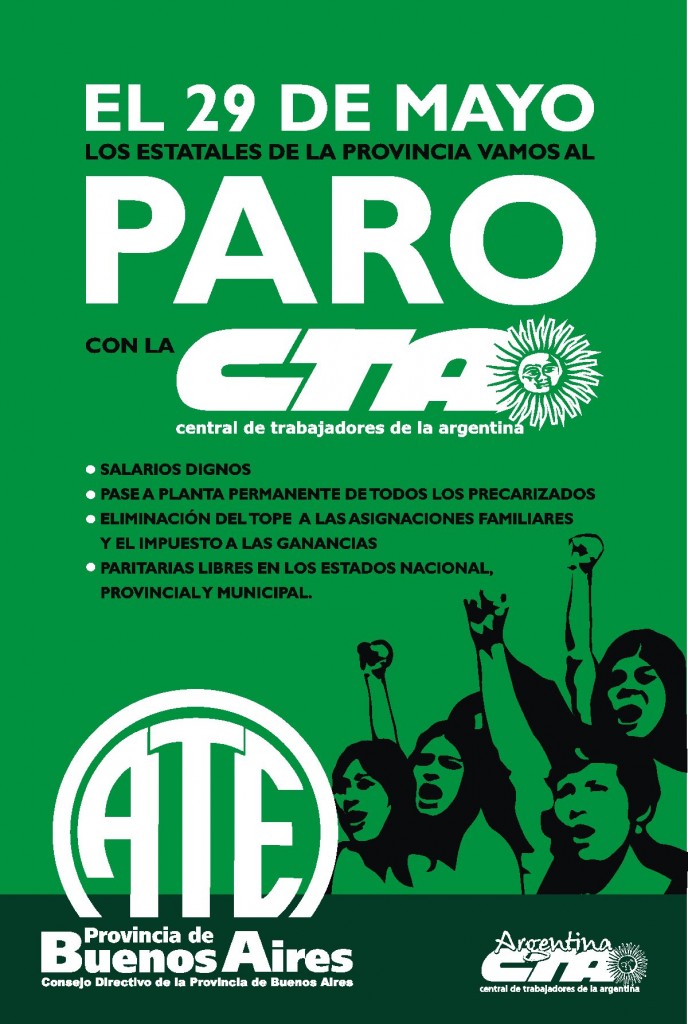 afiche paro 29 de mayo