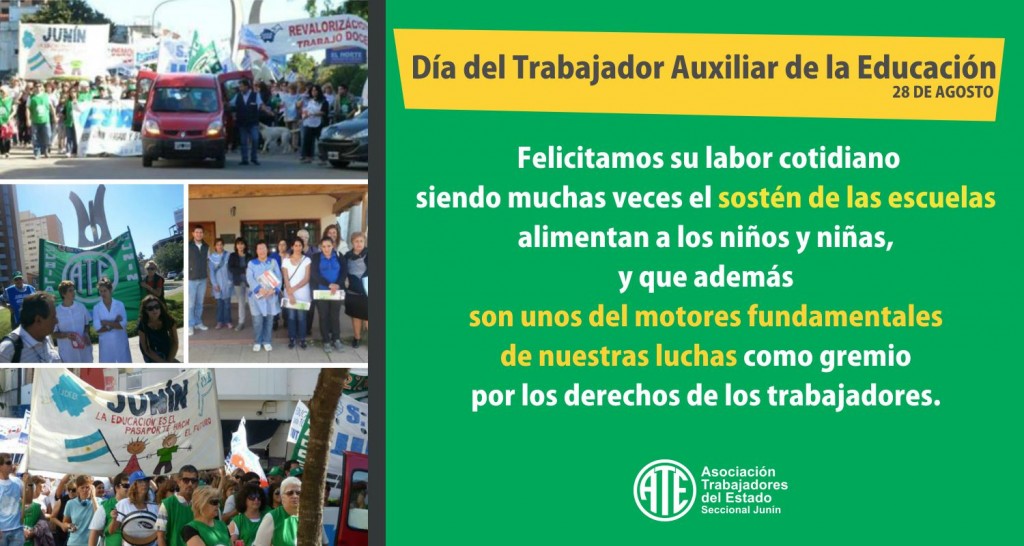 DIA DEL TRABAJADOR AUXILIAR DE LA EDUCACION
