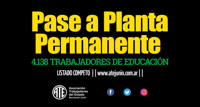 pase a planta permanente